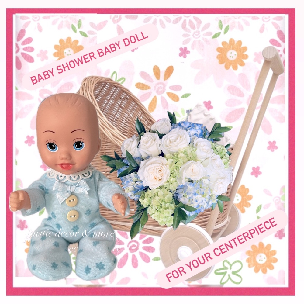 Baby Shower Doll Prop Or Use In  Your Centerpiece